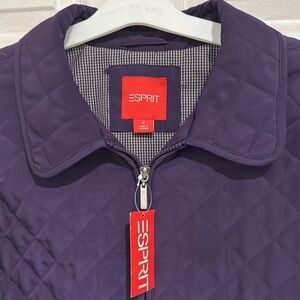 Vintage With Tags ESPRIT Dark Purple Jacket For Plus Women Size 1XL